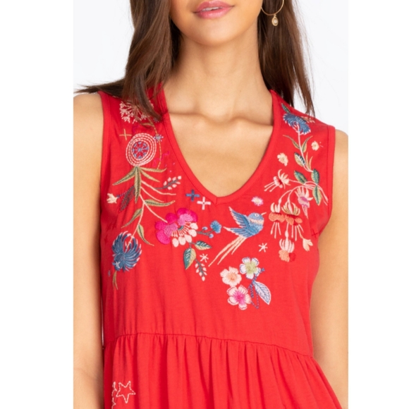 NWOT Johnny WAS Red dress - M - Picture 2 of 8